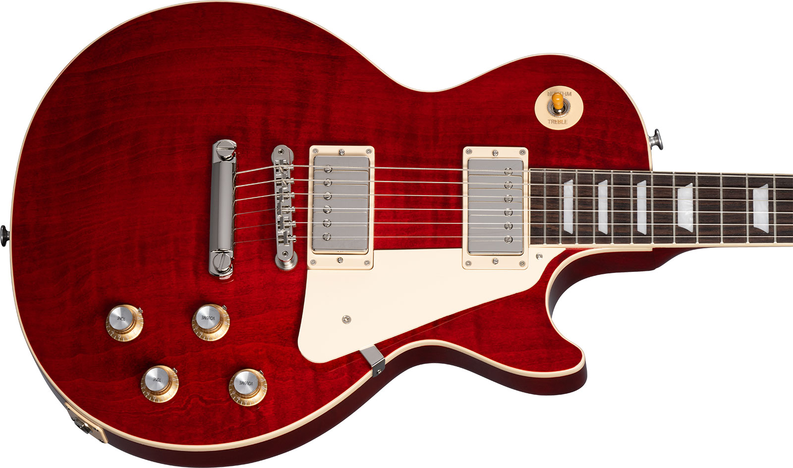 Gibson Les Paul Standard 60s Figured Original 2h Ht Rw - 60s Cherry - Enkel gesneden elektrische gitaar - Variation 3