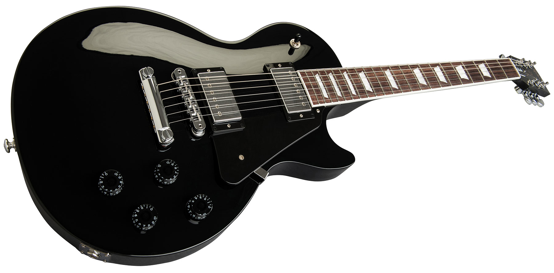 Gibson Les Paul Studio 2019 Hh Ht Rw - Ebony - Enkel gesneden elektrische gitaar - Variation 1