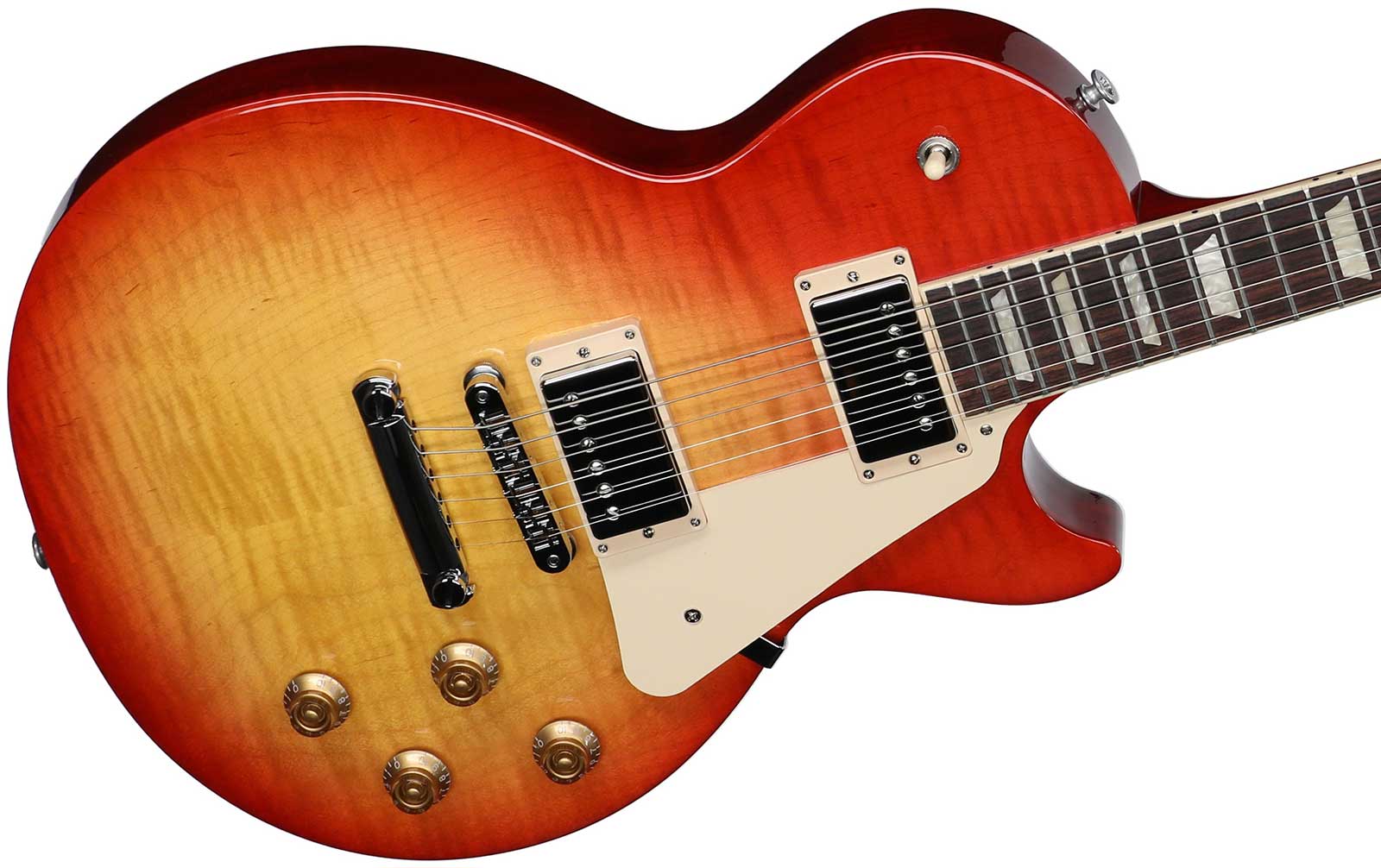 Gibson Les Paul Studio Figured 2h Burstbucker Pro Ht Rw - Washed Cherry Sunburst - Single cut gitaar - Variation 2