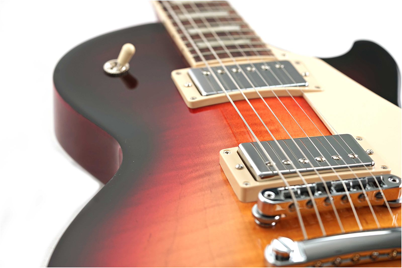Gibson Les Paul Studio Figured Top Modern Usa 2h Ht Rw - Triburst - Single cut gitaar - Variation 2