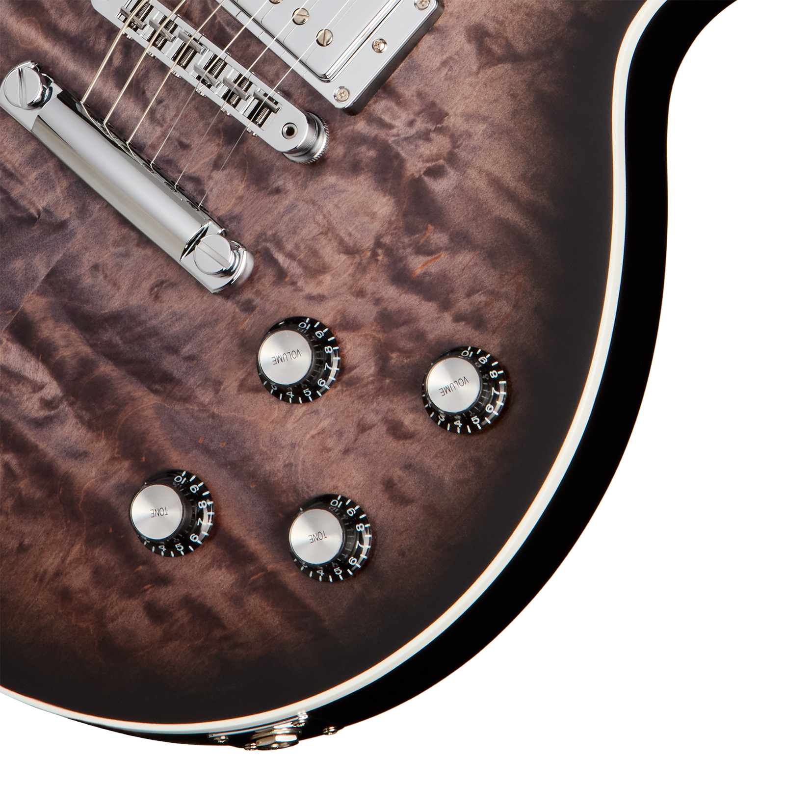 Gibson Mark Morton Les Paul Modern Quilt Signature 2h Ht Rw - Translucent  Ebony Burst  Satin - Single cut gitaar - Variation 3