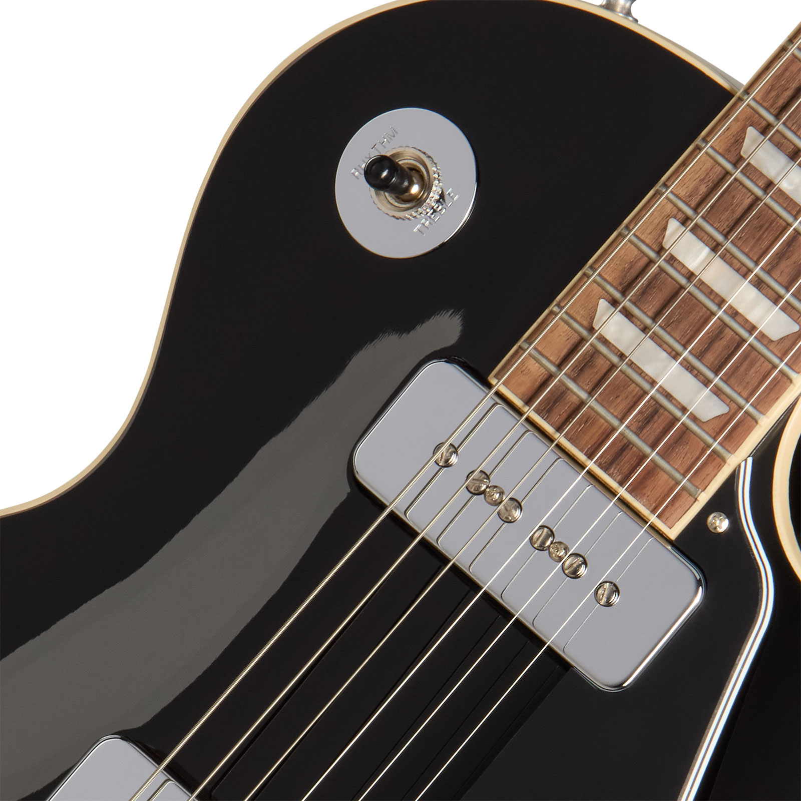 Gibson Noel Gallagher Les Paul Standard Signature 2h Ht Rw - Ebony - Kenmerkende elektrische gitaar - Variation 2