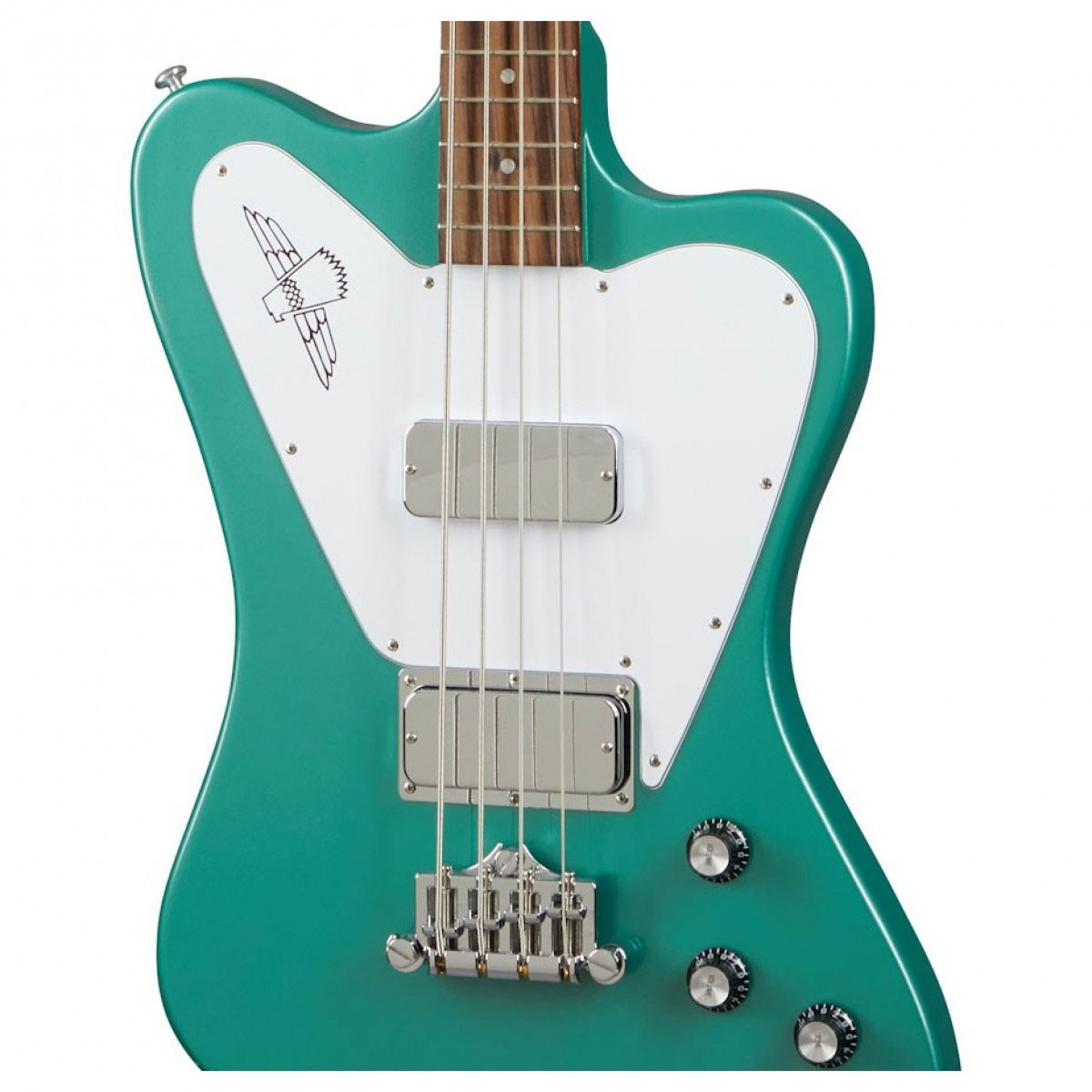 Gibson Non-reverse Thunderbird Modern Rw - Inverness Green - Solid body elektrische bas - Variation 3