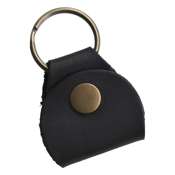 Gibson Premium Leather Pickholder Keychain Black - Plectrumhouder - Variation 1