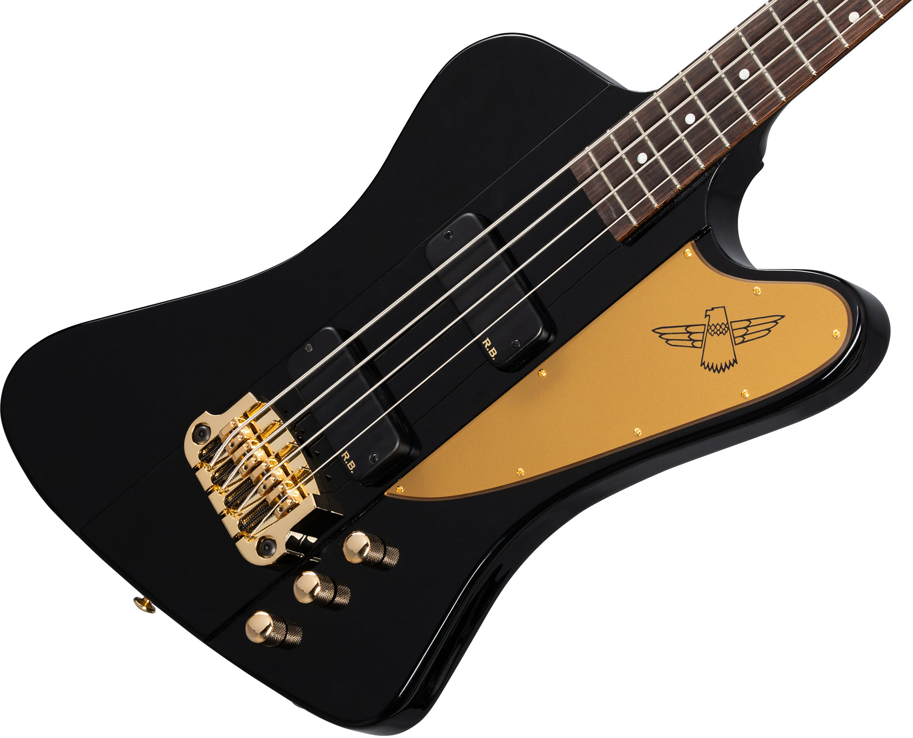 Gibson Rex Brown Thunderbird Signature Active Rw - Ebony - Solid body elektrische bas - Variation 3