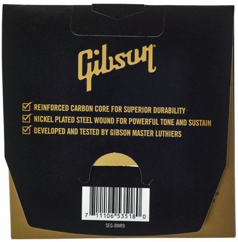 Gibson Seg-bwr10 Brite Wire Reinforced Nps Electric Guitar Light 6c 10-46 - Elektrische gitaarsnaren - Variation 1
