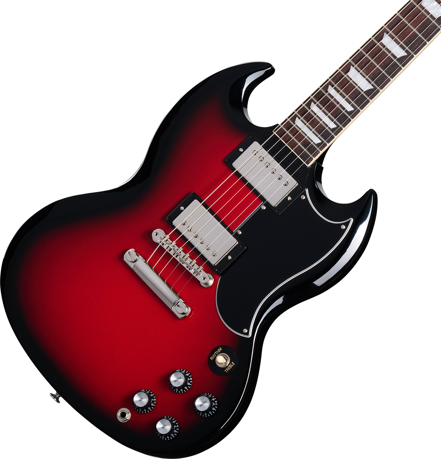 Gibson Sg Standard 1961 Custom Color 2h Ht Rw - Cardinal Red Burst - Guitarra eléctrica de doble corte. - Variation 3