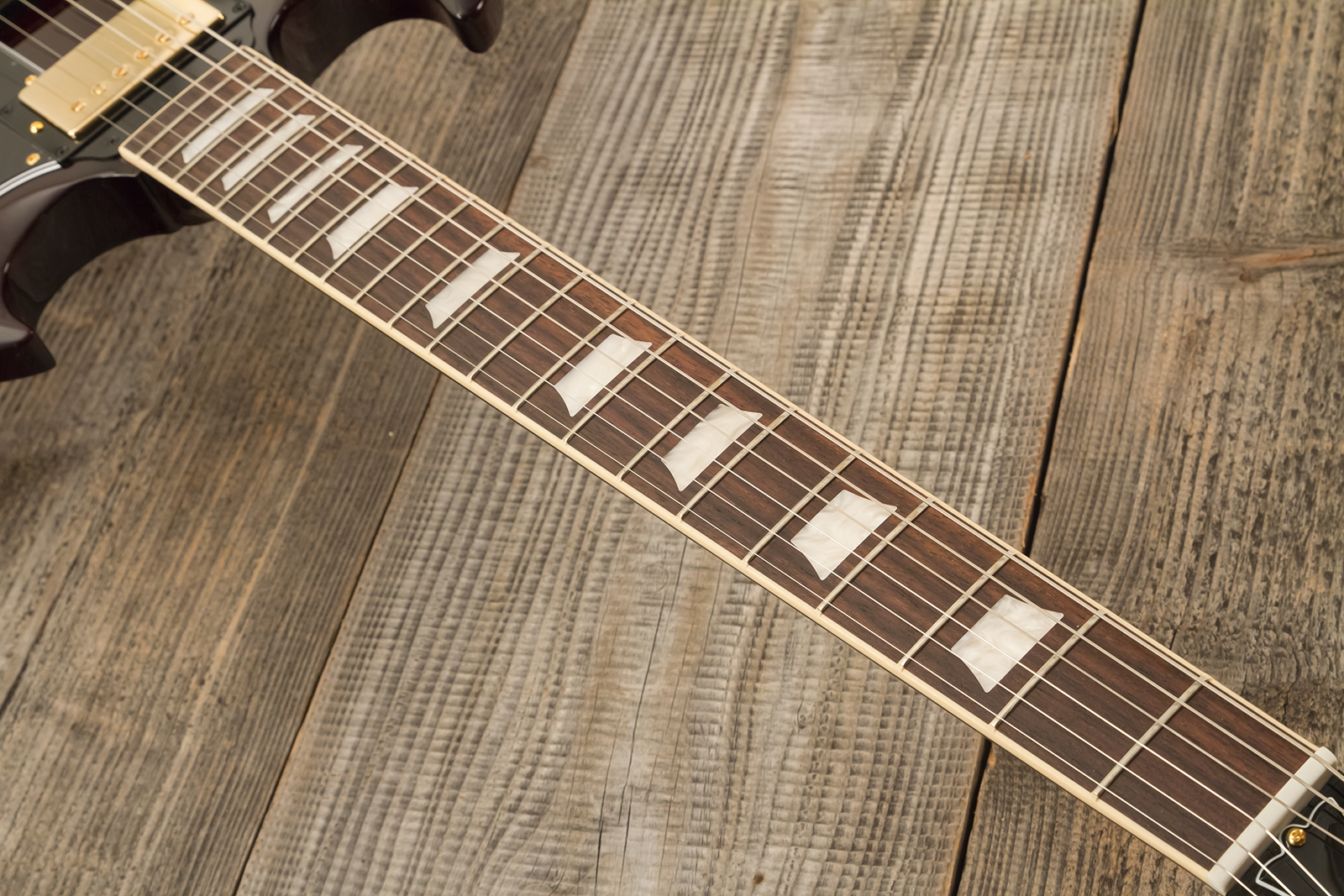 Gibson Sg Standard 1961 Gh Original 2h Ht Rw - Aged Cherry - Double cut gitaar - Variation 5