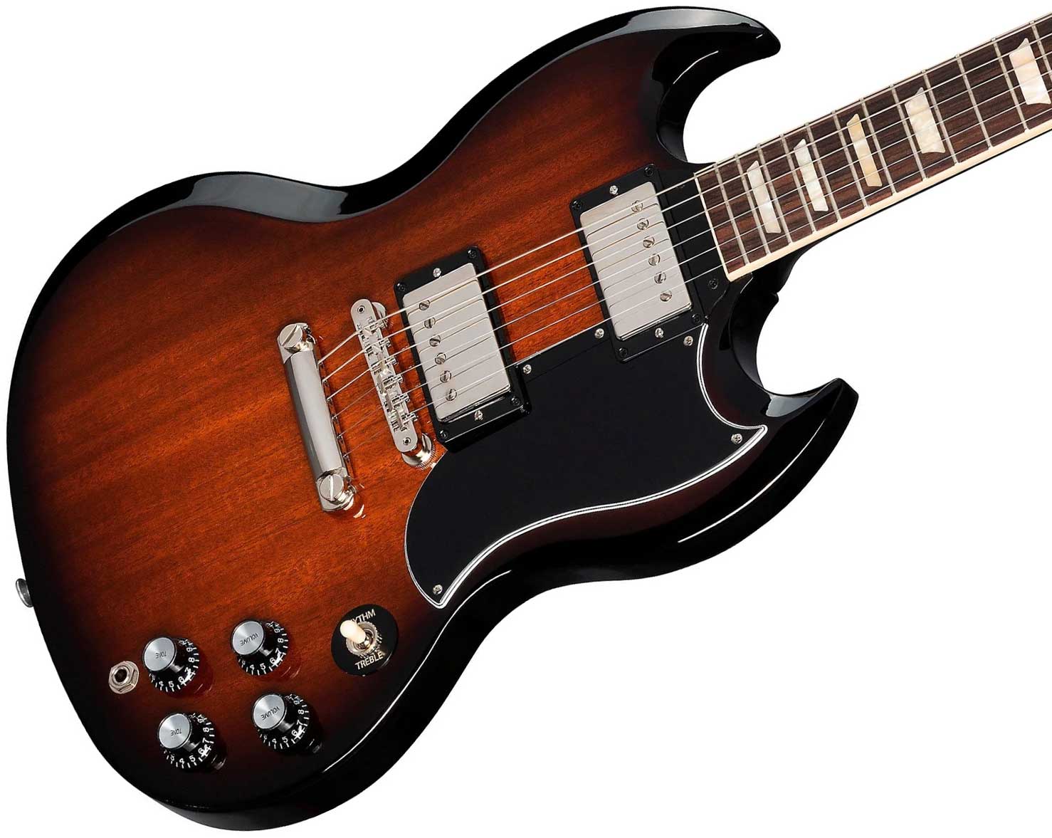 Gibson Sg Standard 1961 Original 2h Ht Rw - Tobacco Sunburst Perimeter - Double cut gitaar - Variation 4