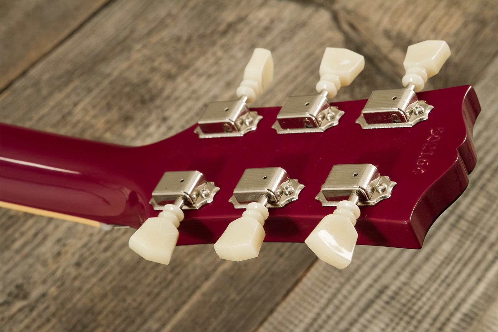 Gibson Sg Standard 1964 Maestro Vibrola 2h Trem Rw #502124 - Vos Metallic Plum - Double cut gitaar - Variation 10