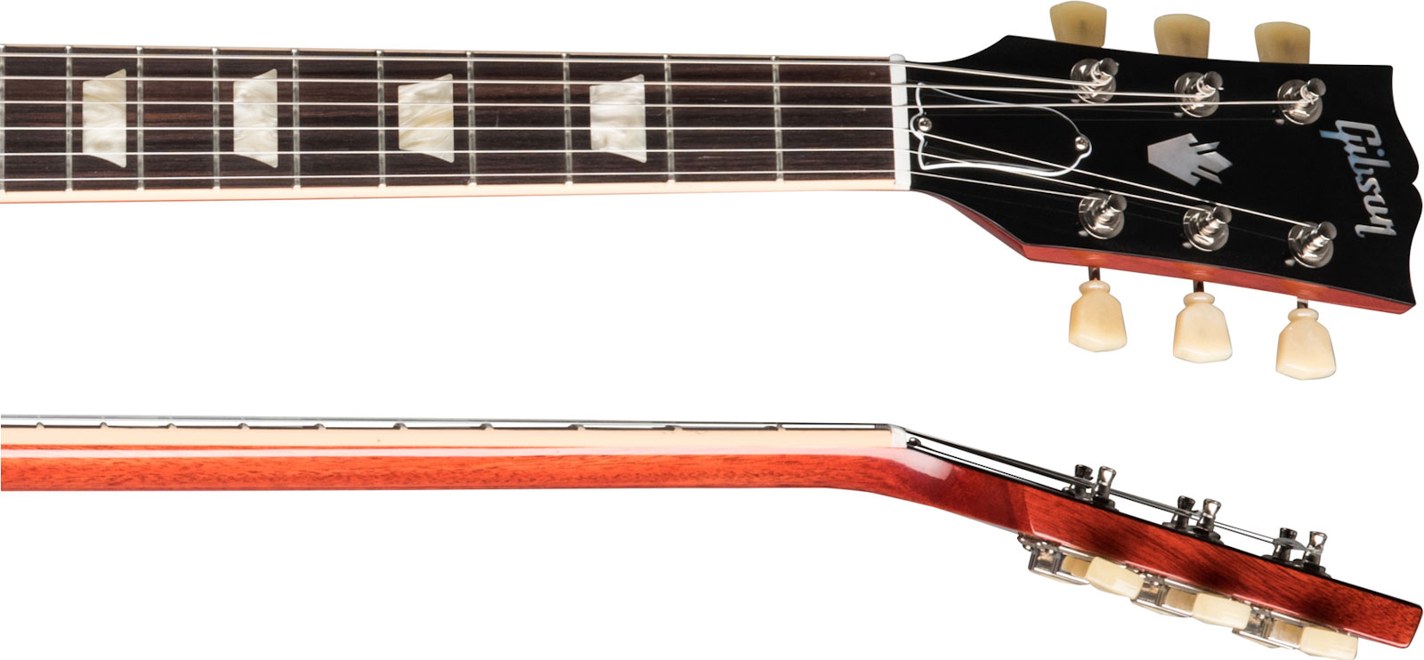 Gibson Sg Standard '61 Sideways Vibrola Original 2h Ht Rw - Vintage Cherry - Retro-rock elektrische gitaar - Variation 3