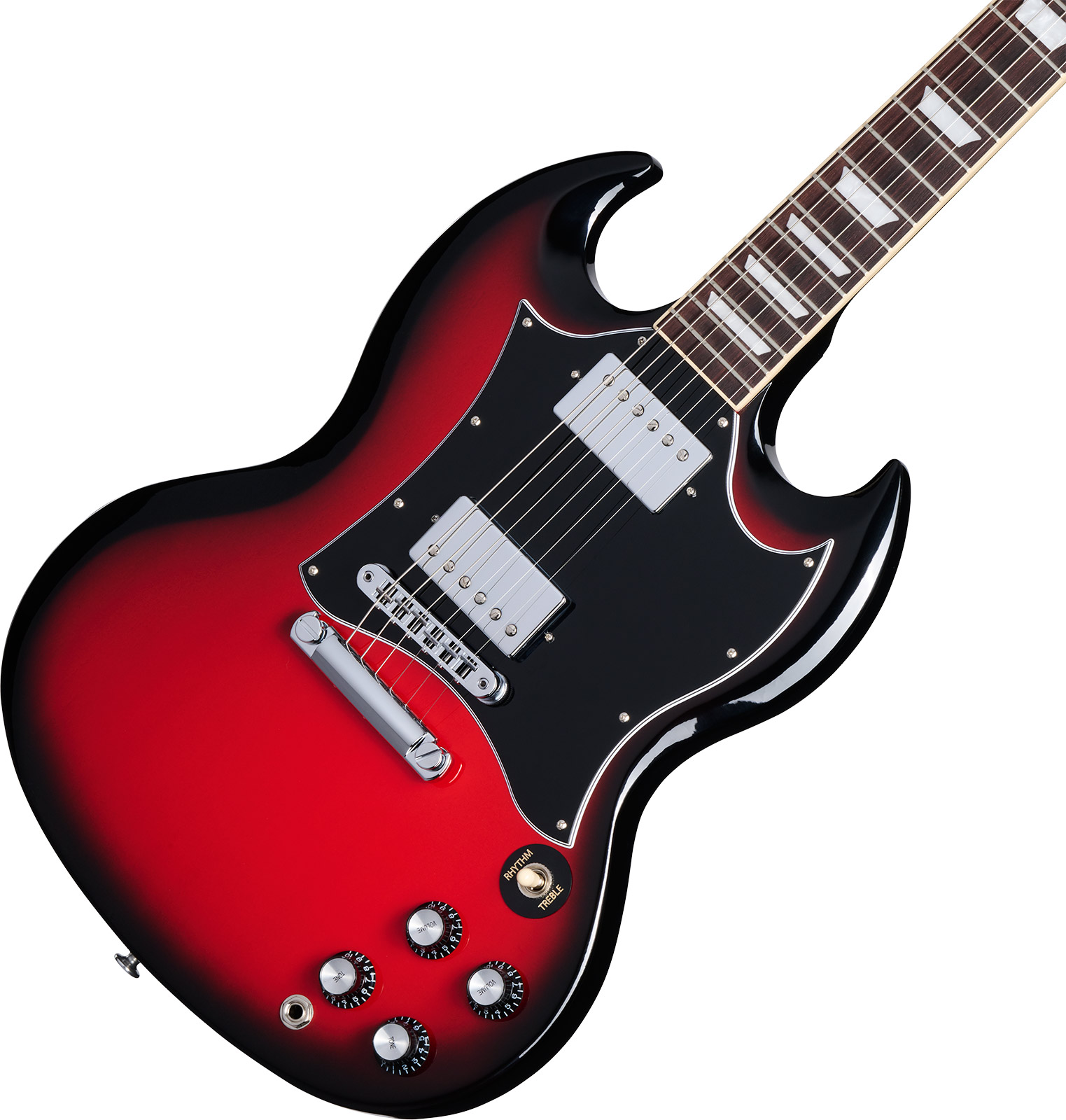 Gibson Sg Standard Custom Color 2h Ht Rw - Cardinal Red Burst - Guitarra eléctrica de doble corte. - Variation 3
