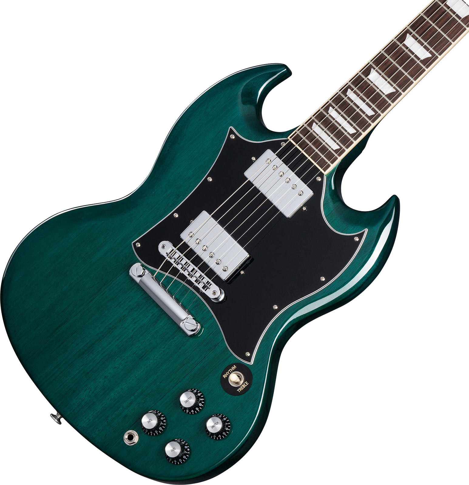 Gibson Sg Standard Custom Color 2h Ht Rw - Translucent Teal - Guitarra eléctrica de doble corte. - Variation 3