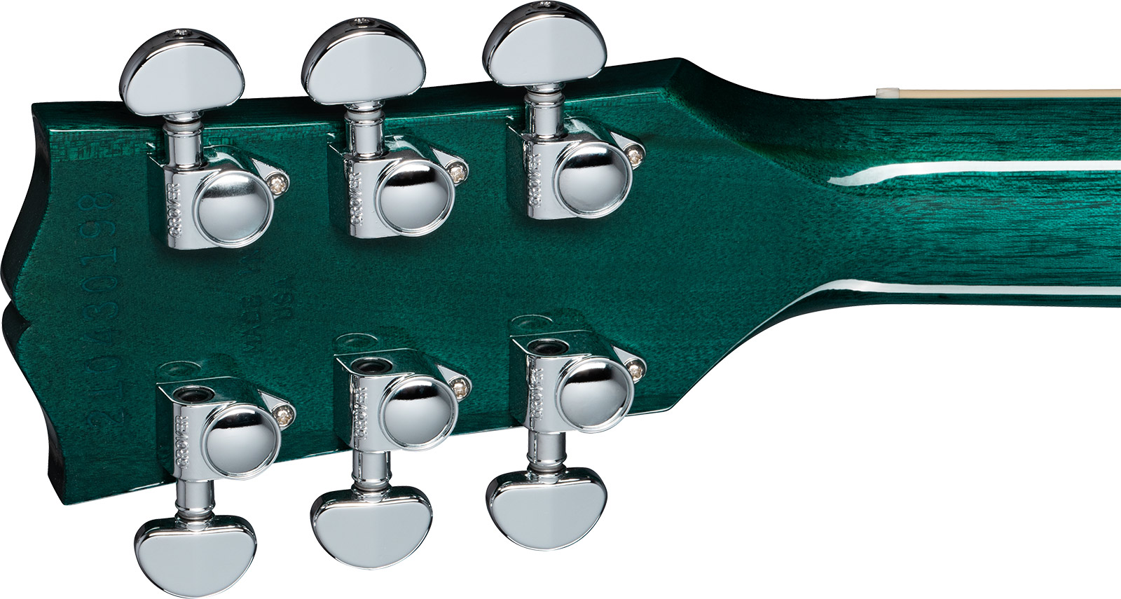 Gibson Sg Standard Custom Color 2h Ht Rw - Translucent Teal - Guitarra eléctrica de doble corte. - Variation 4