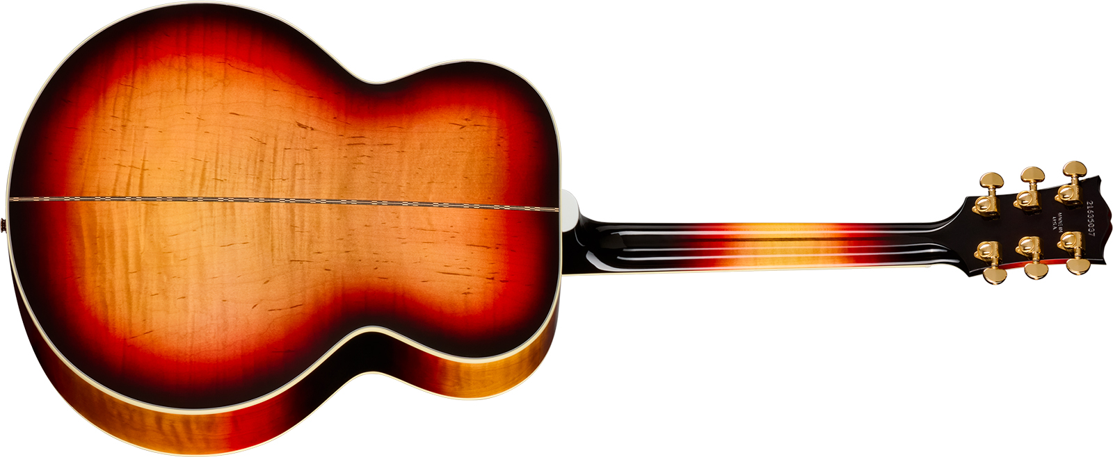 Gibson Sj200 Standard Maple Lh (baggs Hifi Dna) Jumbo Gaucher Epicea Erable Rw - Tri Burst - Folk gitaar - Variation 1