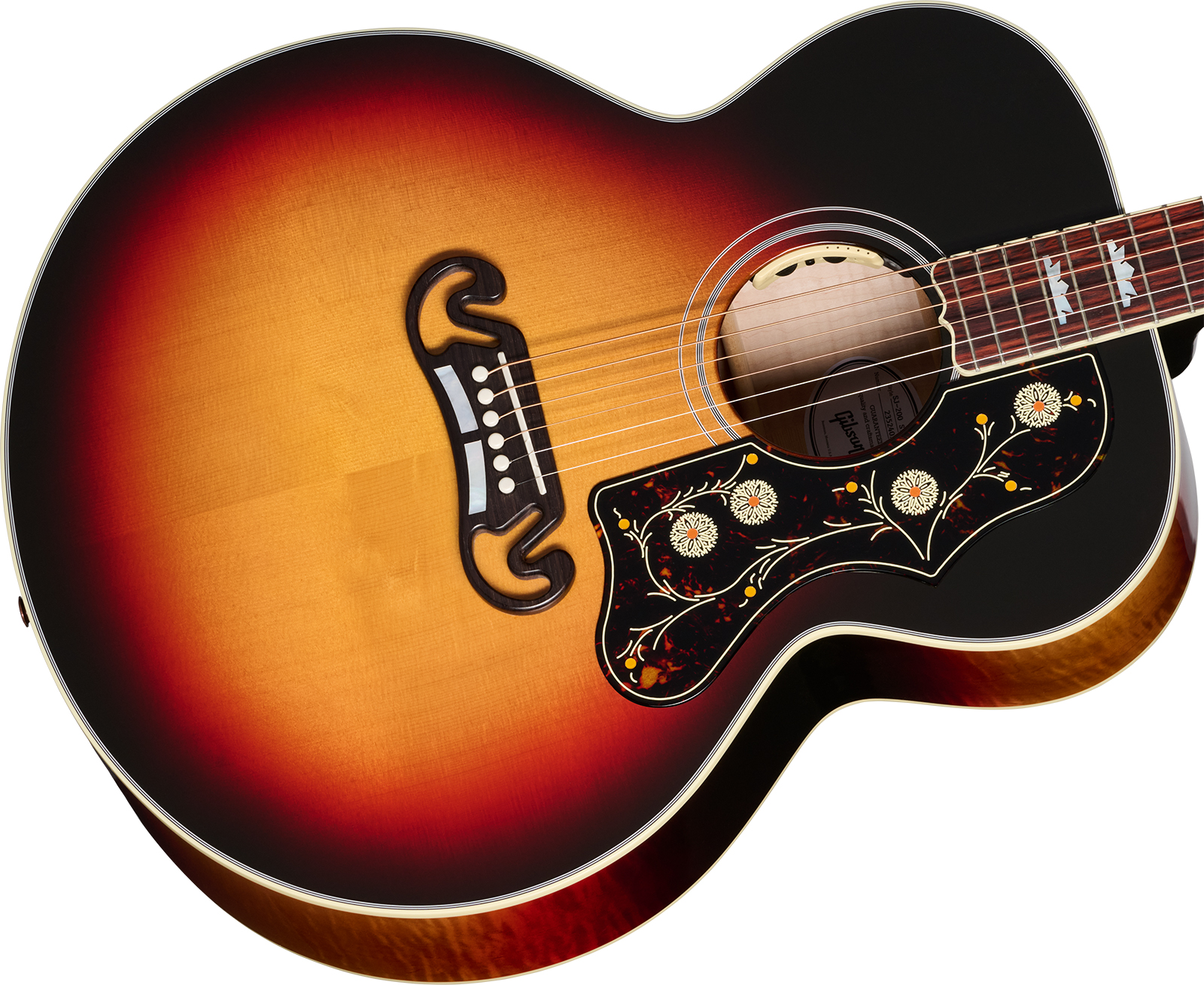 Gibson Sj200 Standard Modern Super Jumbo Epicea Erable Rw - Tri Burst - Volksgitaar - Variation 2