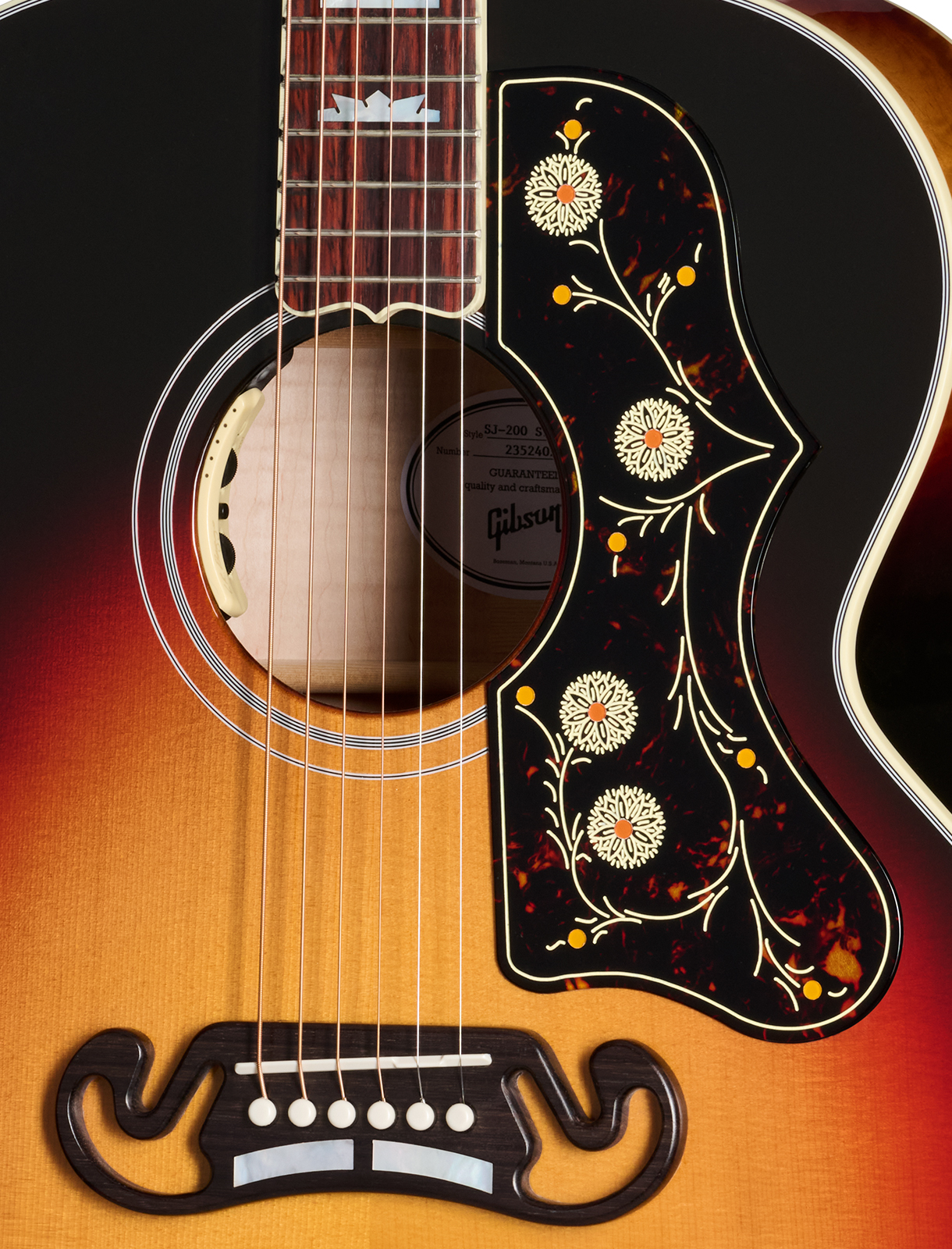 Gibson Sj200 Standard Modern Super Jumbo Epicea Erable Rw - Tri Burst - Volksgitaar - Variation 3