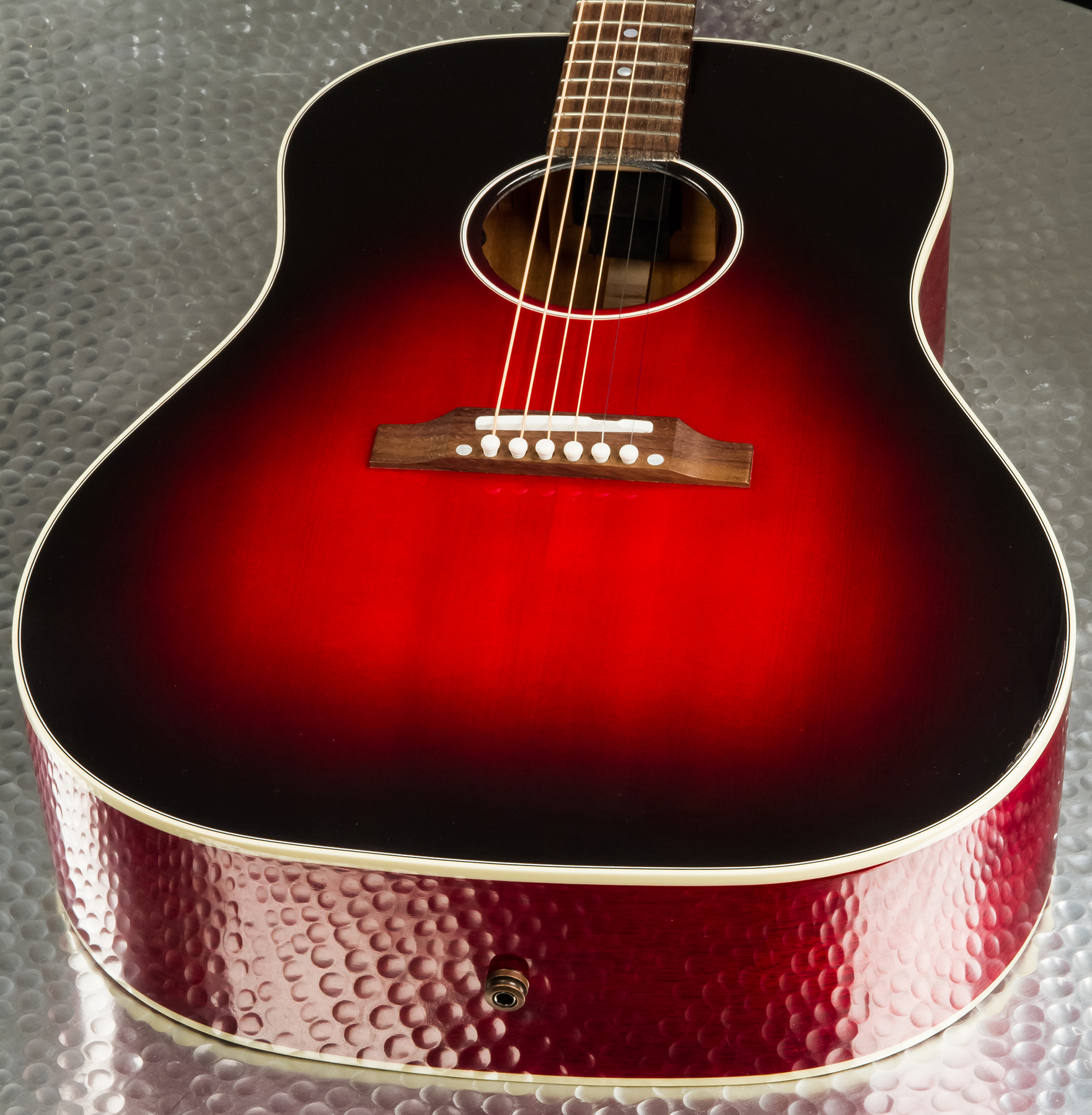 Gibson Slash J-45 2020 Signature Epicea Acajou Rw - Vermillion Burst - Elektro-akoestische gitaar - Variation 3