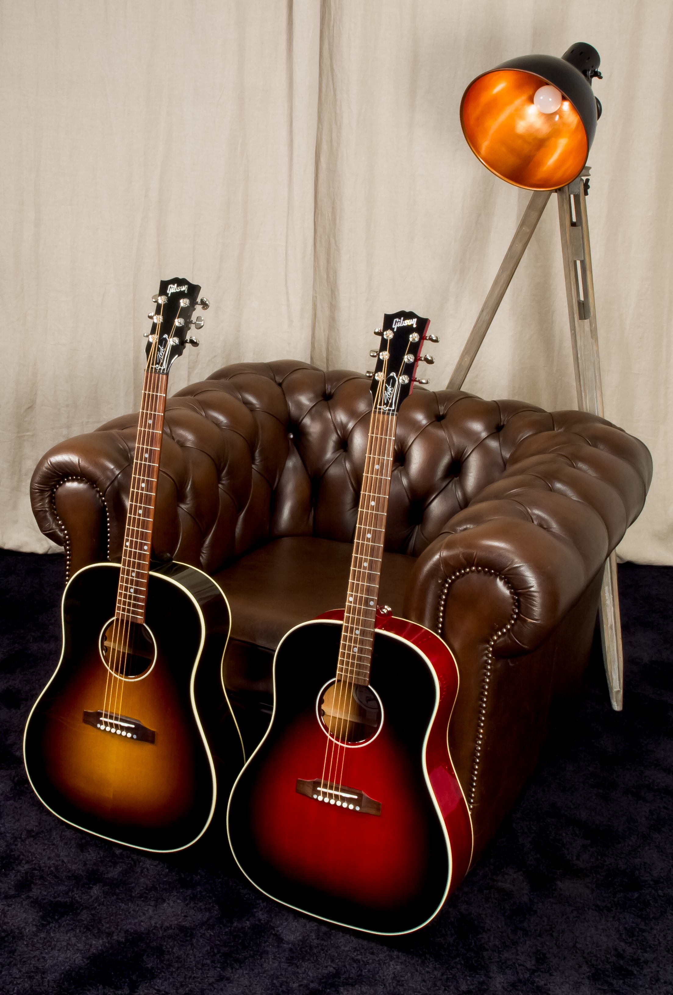 Gibson Slash J-45 2020 Signature Epicea Acajou Rw - November Burst - Elektro-akoestische gitaar - Variation 3