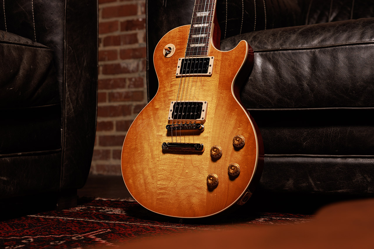 Gibson Slash Les Paul Standard Jessica Signature 2h Ht Rw - Honey Burst With Red Back - Enkel gesneden elektrische gitaar - Variation 6