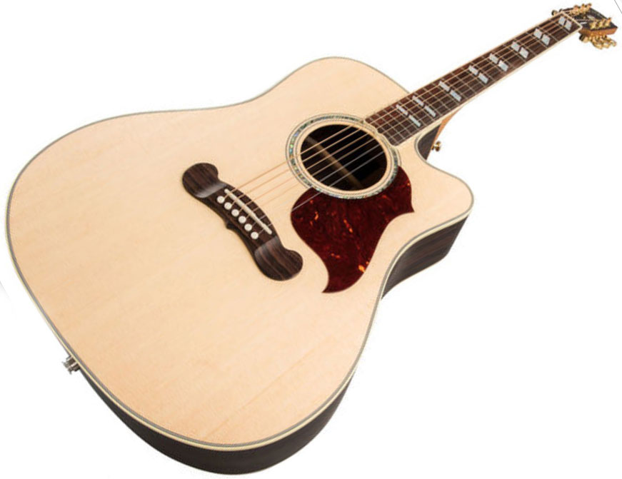 Gibson Songwriter Cutaway 2019 Dreadnought Epicea Palissandre Rw - Antique Natural - Elektro-akoestische gitaar - Variation 2