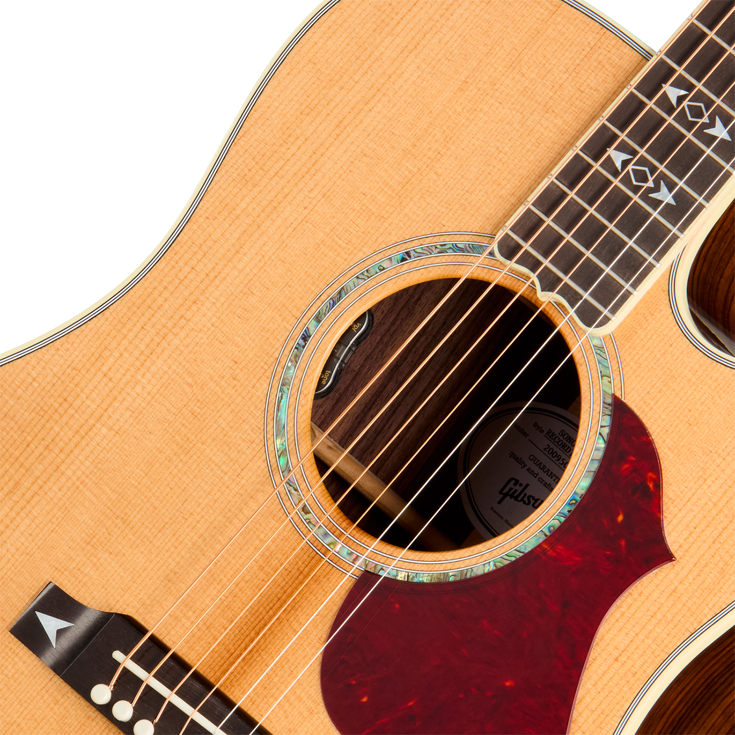Gibson Songwriter Recording Artist (baggs Hifi Dna) Dreadnought Cw Epicea Palissandre Eb - Antique Natural - Folk gitaar - Variation 2