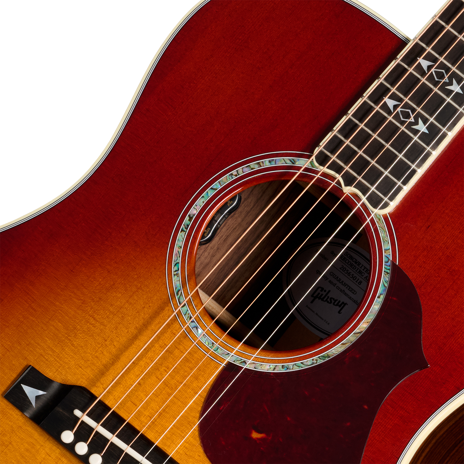 Gibson Songwriter Recording Artist Dreadnought Epicea Palissandre Rw - Rosewood Burst - Folk gitaar - Variation 2