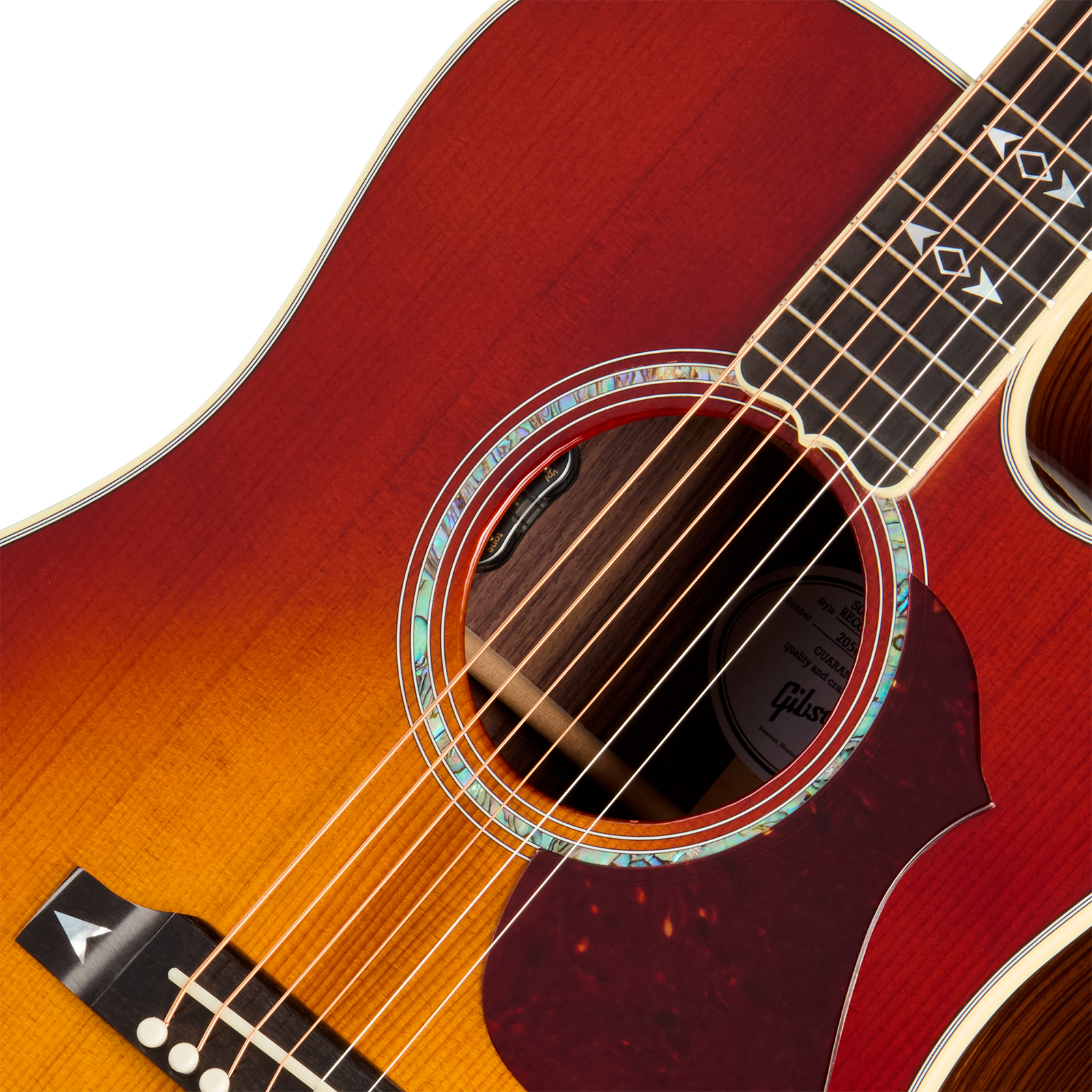 Gibson Songwriter Recording Artist Lh (baggs Hifi Dna) Dreadnought Cw Gaucher Epicea Palissandre Eb - Rosewood Burst - Folk gitaar - Variation 2