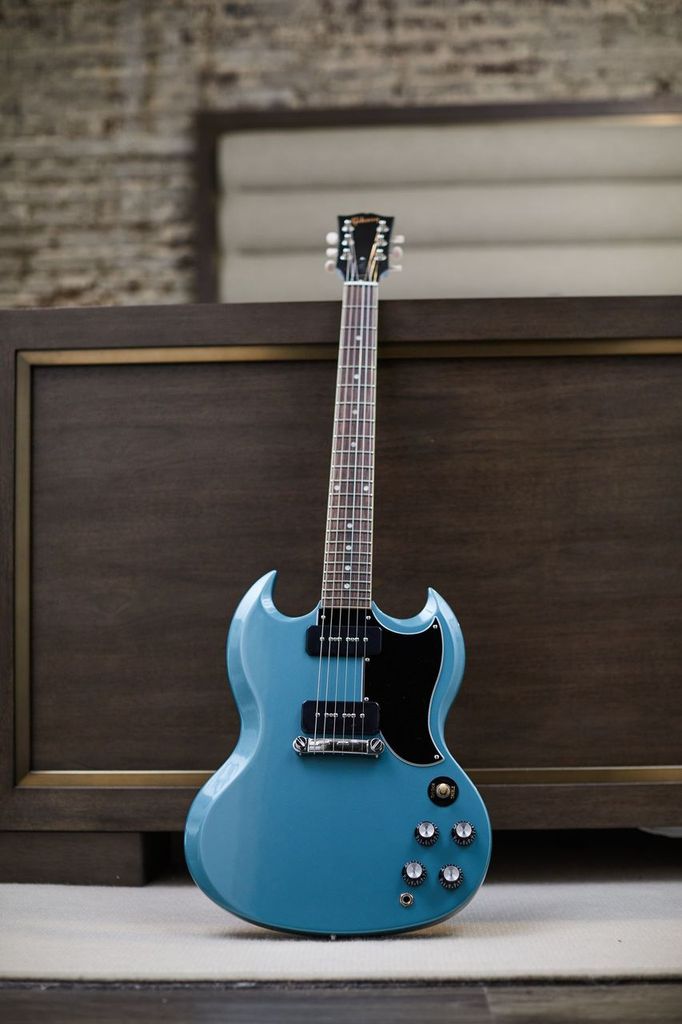 Gibson Sg Special Original P90 - Pelham Blue - Retro-rock elektrische gitaar - Variation 4