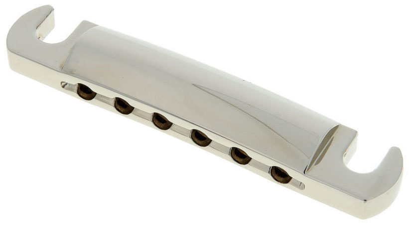 Gibson Stop Bar Tailpiece Nickel - Staartstuk - Variation 1