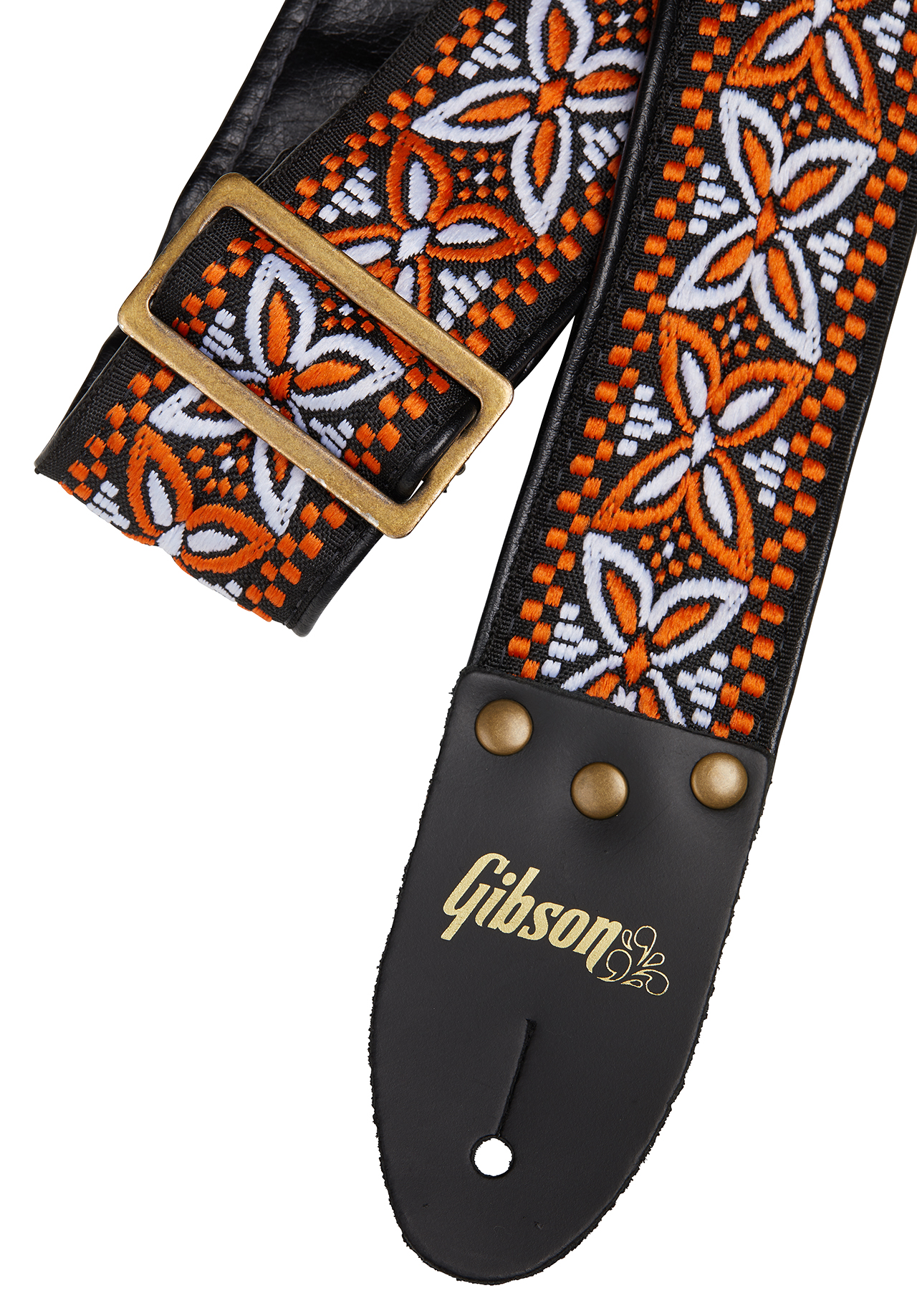 Gibson The Orange Lily Guitar Strap Nylon - Gitaarriem - Variation 1