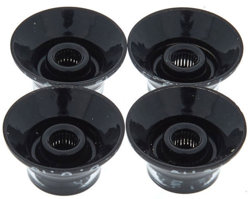 Gibson Top Hat Knobs 4-pack Black - Draaiknop - Variation 1