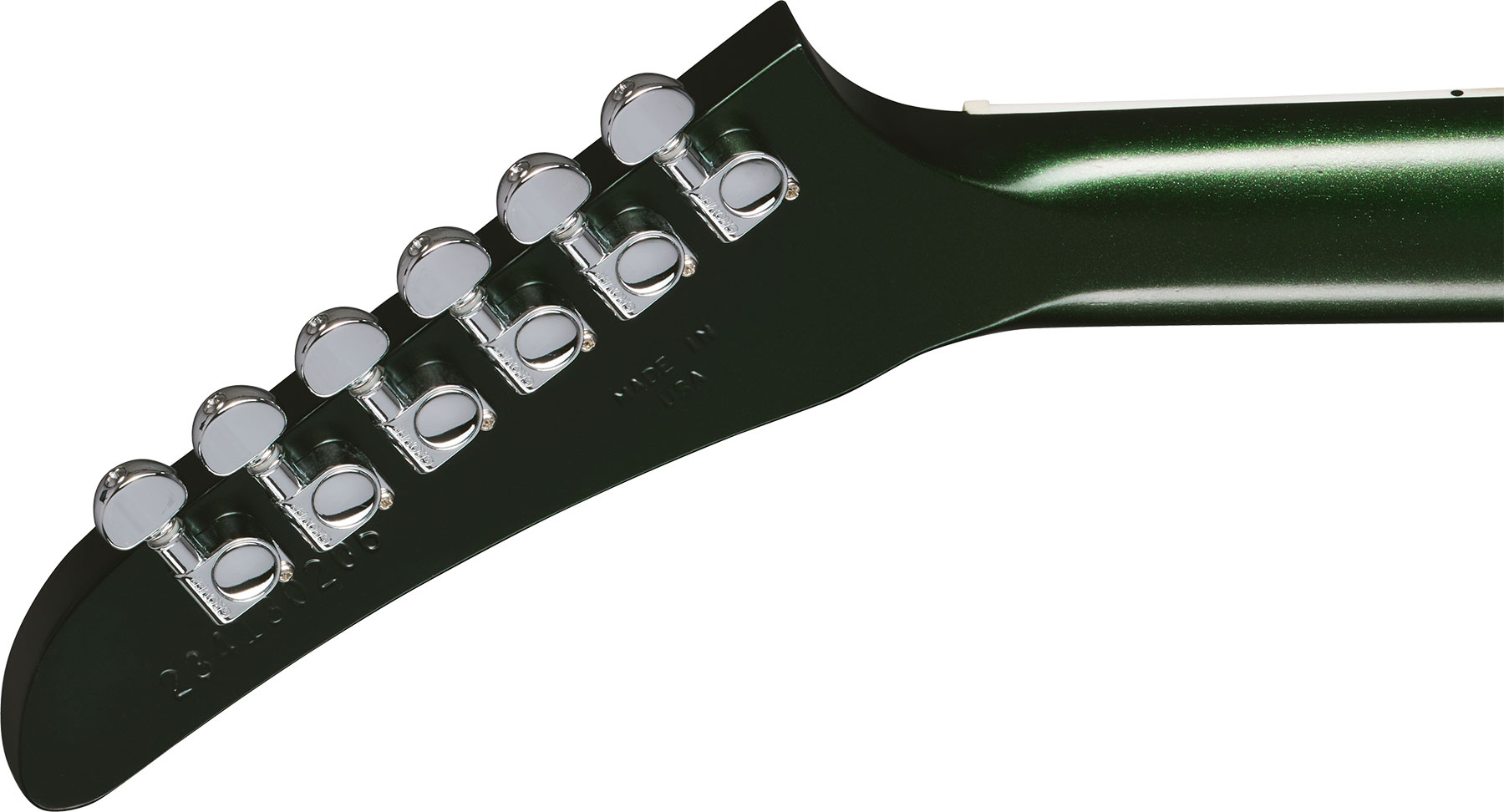 Gibson Victory Usa 2h Ht Eb - Dark Green Satin - Guitarra eléctrica de doble corte. - Variation 4