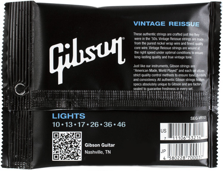 Gibson Jeu De 6 Cordes Vintage Reissue Electric Guitar Seg-vr10 010.046 - Elektrische gitaarsnaren - Variation 1