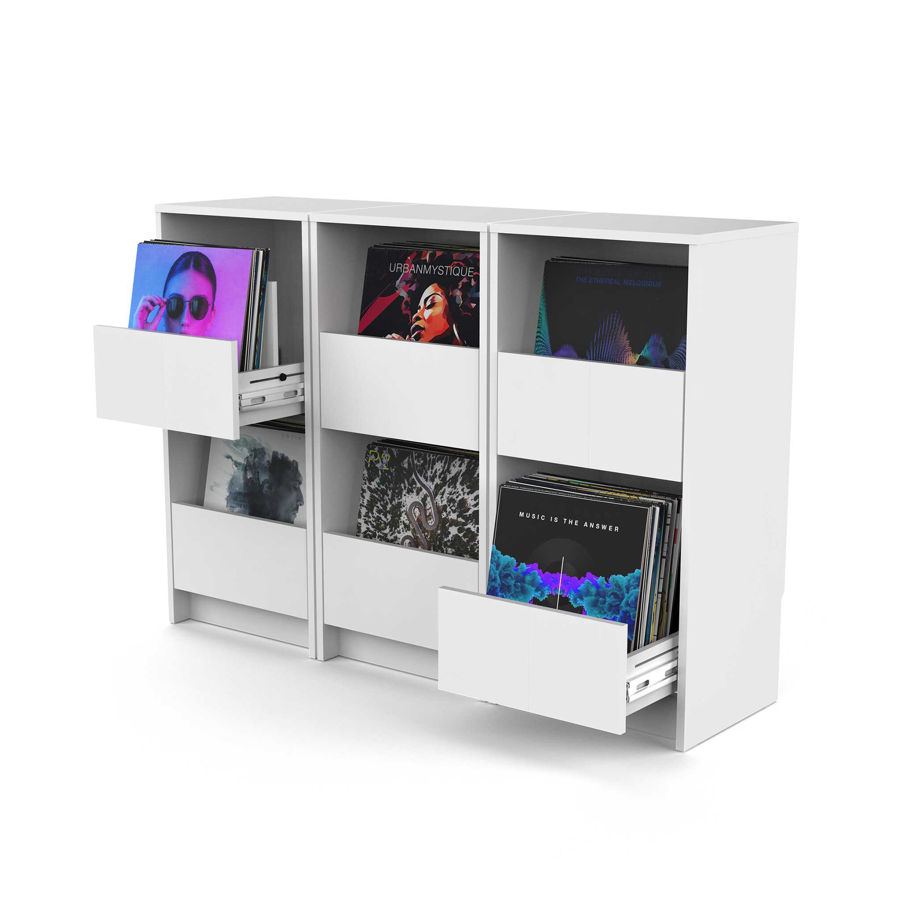 Glorious Vinyl Vault White - DJ-Workstation - Variation 6