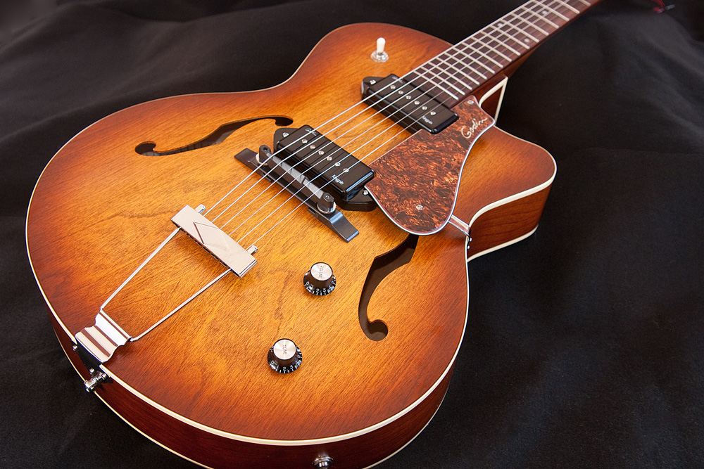 Godin 5th Avenue Kingpin 2p90 Cw - Cognac Burst - Hollow bodytock elektrische gitaar - Variation 2