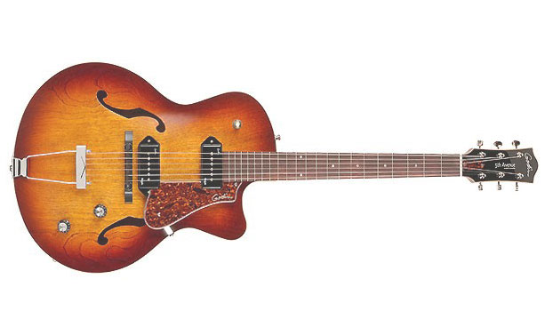 Godin 5th Avenue Kingpin 2p90 Cw - Cognac Burst - Hollow bodytock elektrische gitaar - Variation 1