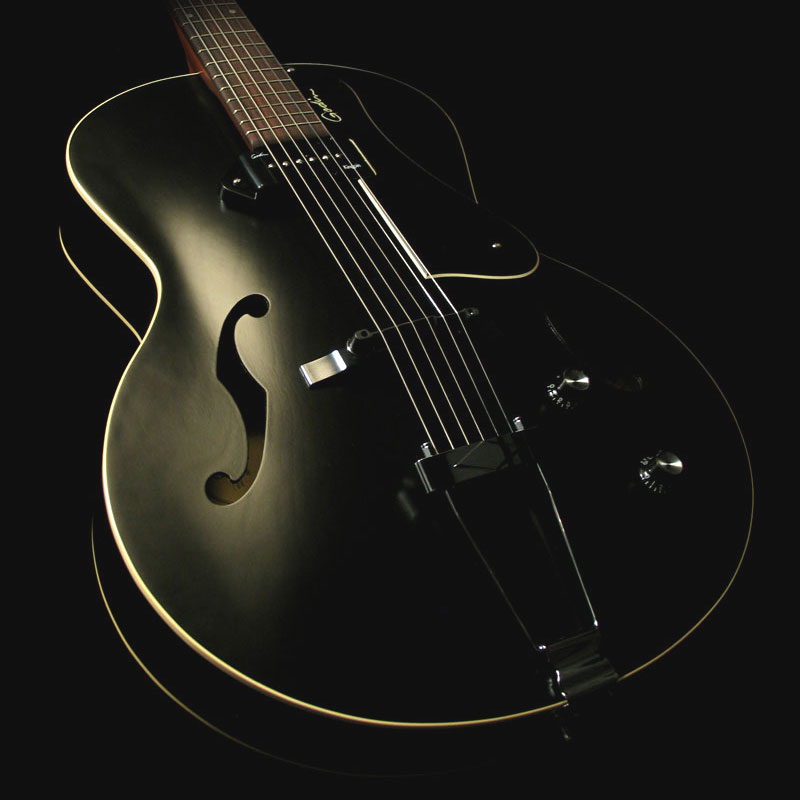 Godin 5th Avenue Kingpin P90 - Black - Hollow bodytock elektrische gitaar - Variation 2