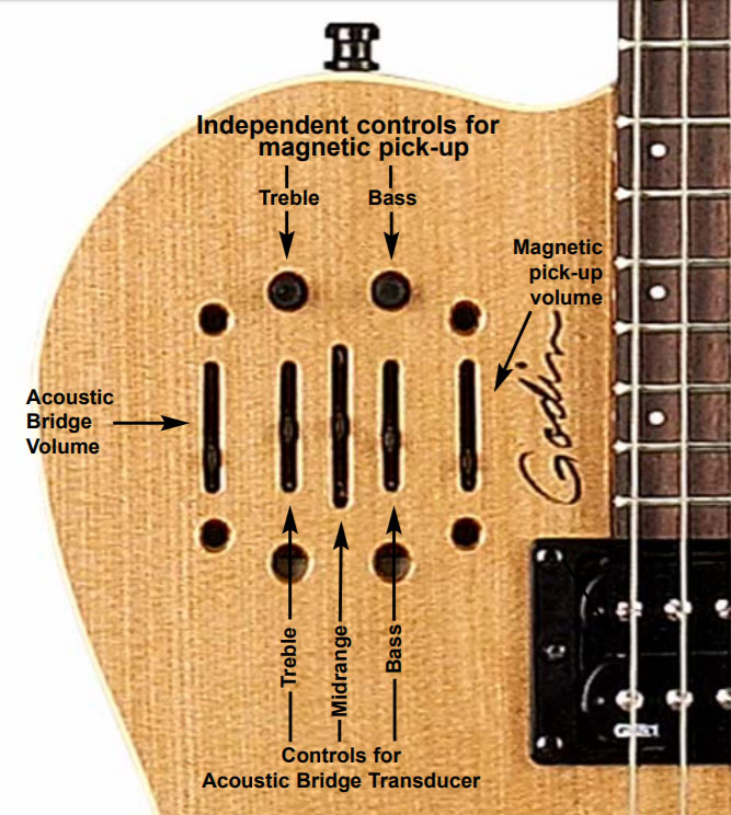 Godin A6 Ultra Koa Rw +housse - Natural - Westerngitaar & electro - Variation 2