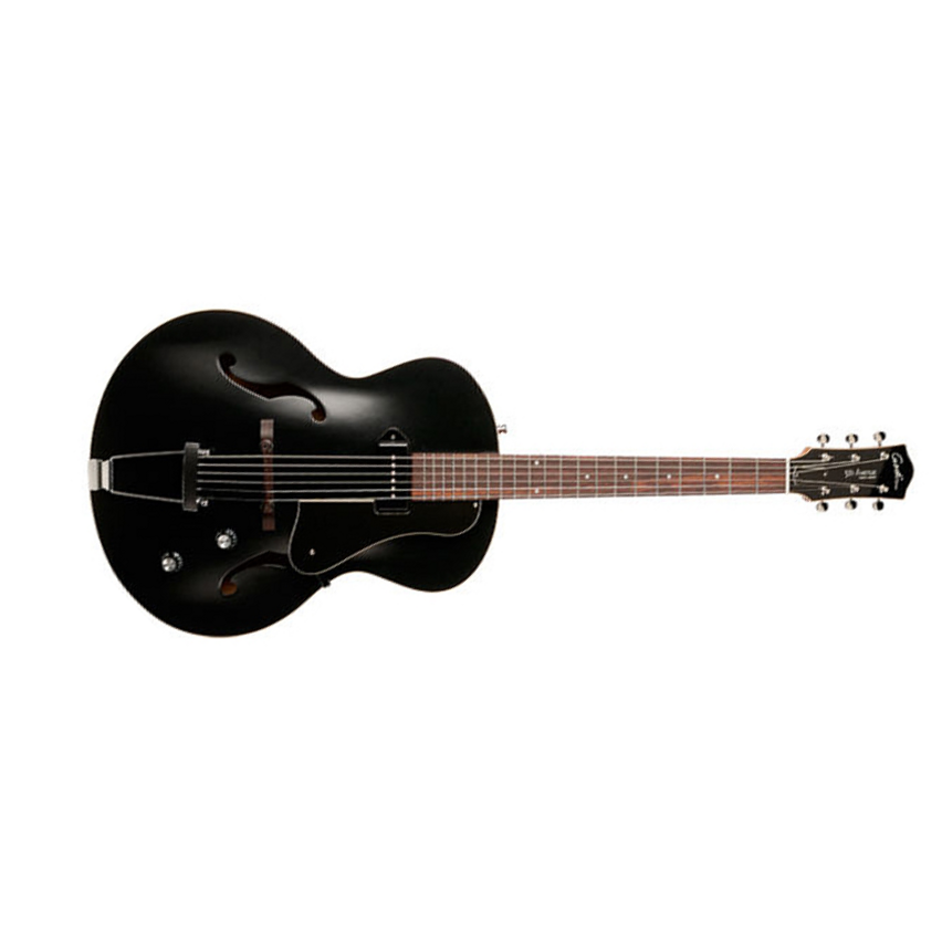 Godin 5th Avenue Kingpin P90 - Black - Hollow bodytock elektrische gitaar - Main picture