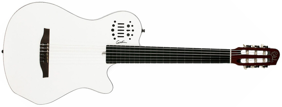 Godin Multiac Nylon Grand Concert Sa Ric +housse - White - Klassieke gitaar 4/4 - Main picture