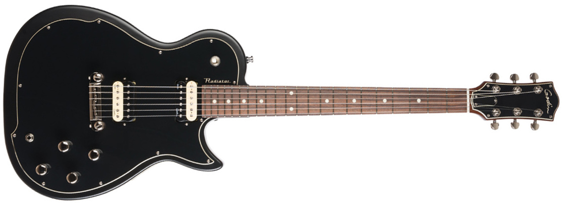 Godin Radiator Rn Hh Ht Rw - Matte Black - Enkel gesneden elektrische gitaar - Main picture