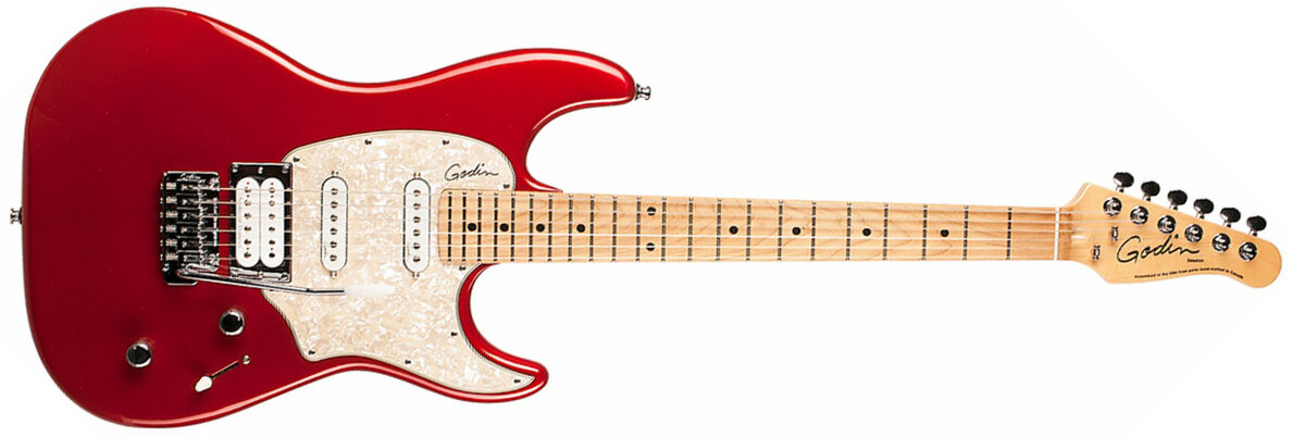 Godin Session Ltd Hss Seymour Duncan Trem Mn - Desert Red Hg - Elektrische gitaar in Str-vorm - Main picture