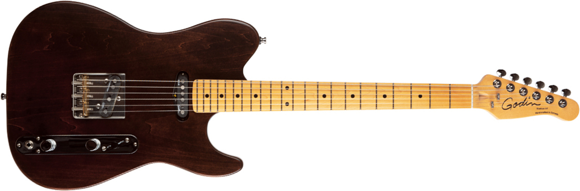 Godin Stadium Ht 2s Mn +housse - Havana Brown - Televorm elektrische gitaar - Main picture