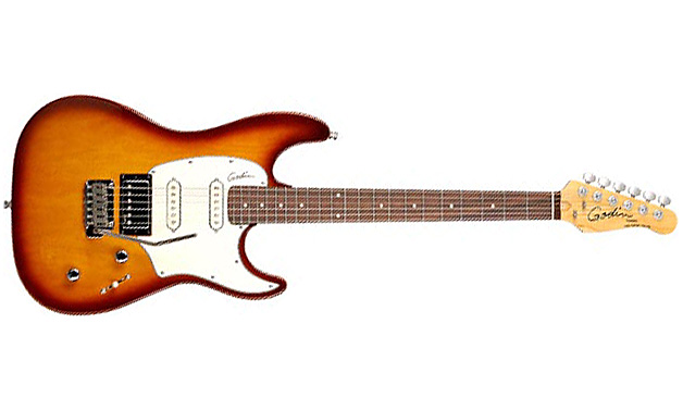 Godin Double Cutaway Session Hss Rw - Lightburst Hg - Elektrische gitaar in Str-vorm - Variation 4