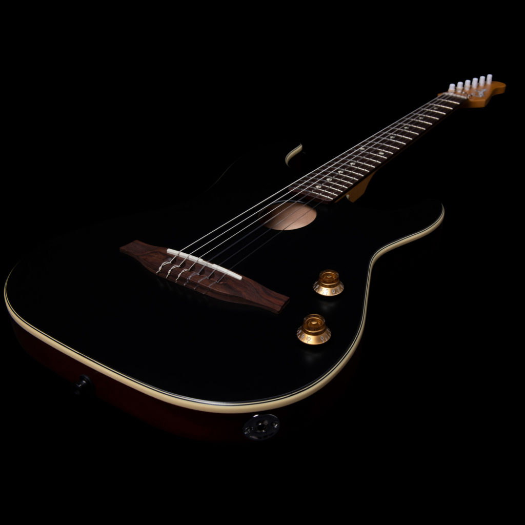 Godin G-tour Nylon Electro Cedre Rw - Matte Black - Elektro-akoestische gitaar - Variation 4