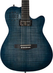 Volksgitaar Godin A6 Ultra - Denim blue flame