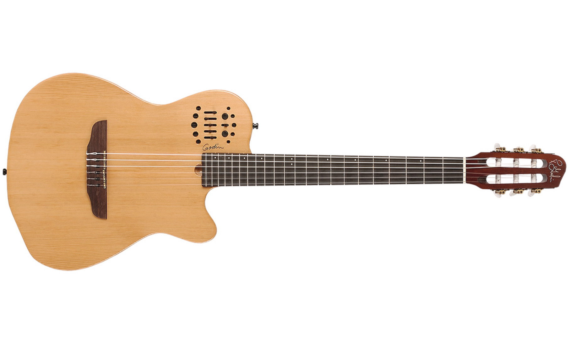 Godin Multiac Nylon Acs Sa Slim Synth Access +housse - Natural - Klassieke gitaar 4/4 - Variation 4