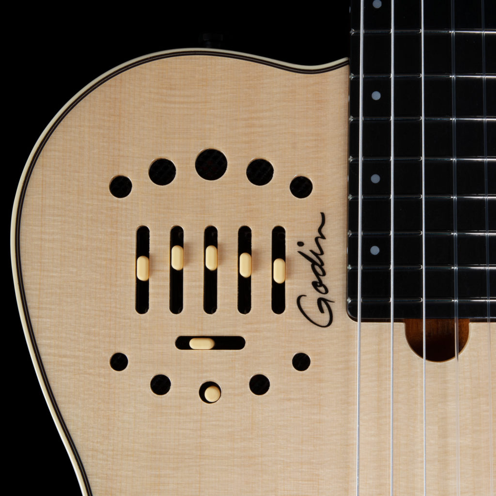 Godin Multiac Nylon Deluxe Cw Cedre Acajou +housse - Naturel - Westerngitaar & electro - Variation 2