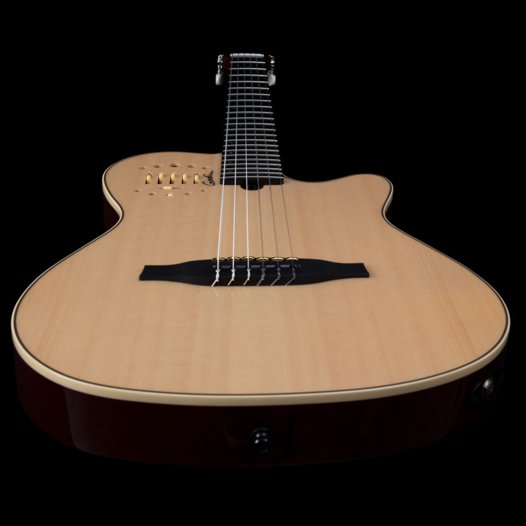 Godin Multiac Nylon Deluxe Cw Cedre Acajou +housse - Naturel - Westerngitaar & electro - Variation 3